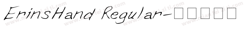 ErinsHand Regular字体转换
